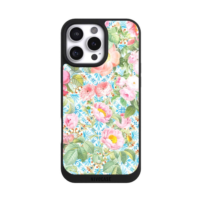 iPhone 16 Pro Max NIVOpure Greek peonies pattern