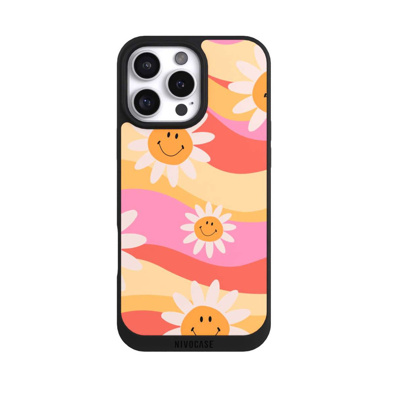 iPhone 16 Pro Max NIVOpure Retro Smiles Orange Colorful