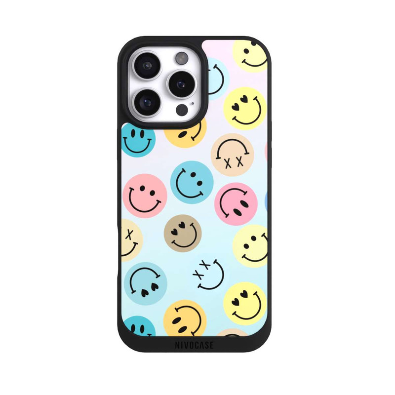 iPhone 16 Pro Max NIVOpure Smiles Emotes Pattern Colorful