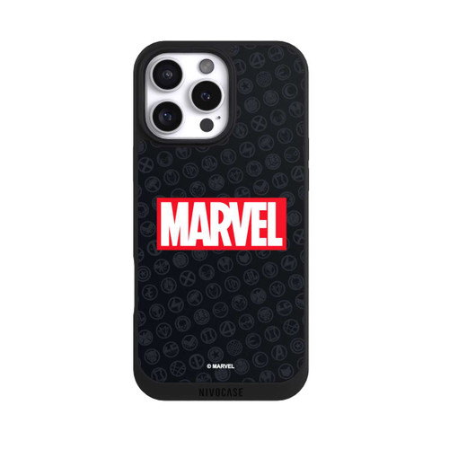 Apple iPhone 16 Pro Max NIVOpure Marvel Logo Black Red