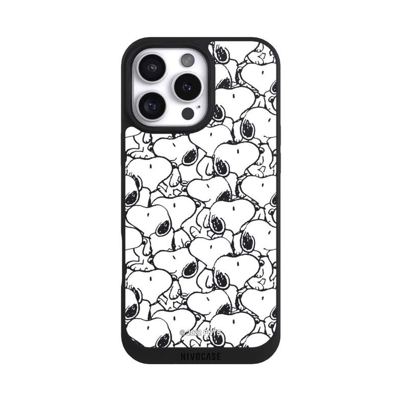 iPhone 16 Pro Max NIVOpure Snoopy Pattern Black And White