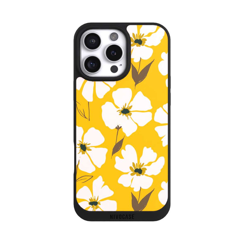 iPhone 16 Pro Max NIVOpure Prairie Fleurie Ocre Jaune