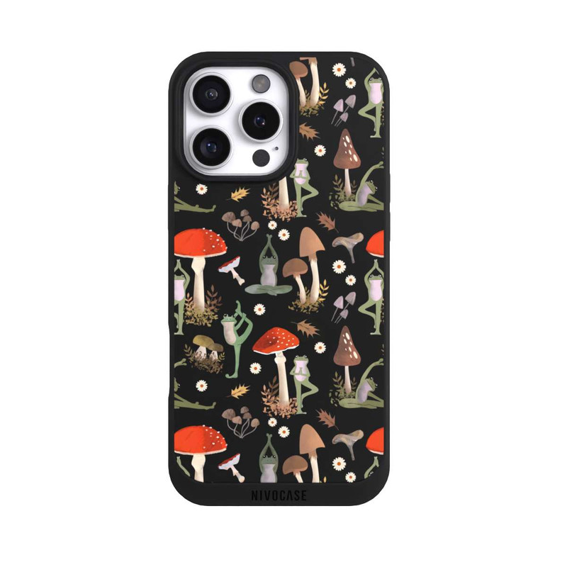 iPhone 16 Pro Max NIVOpure Yoga-Frösche mit Pilzen
