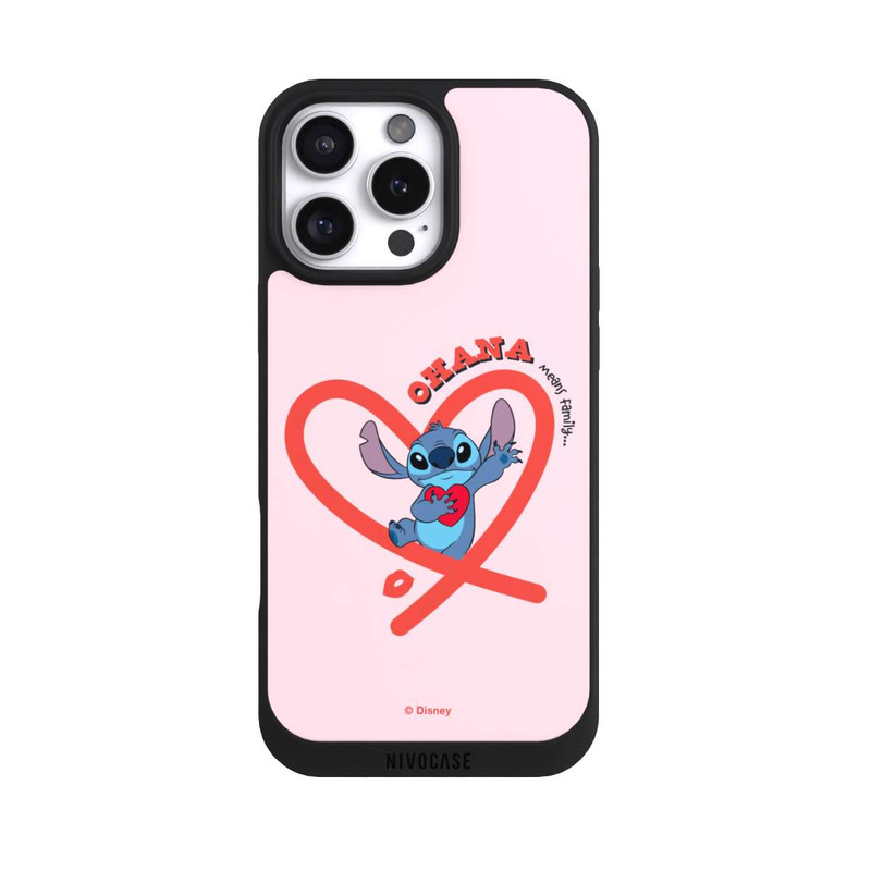 iPhone 16 Pro Max NIVOpure Stitch Ohana Pink Heart
