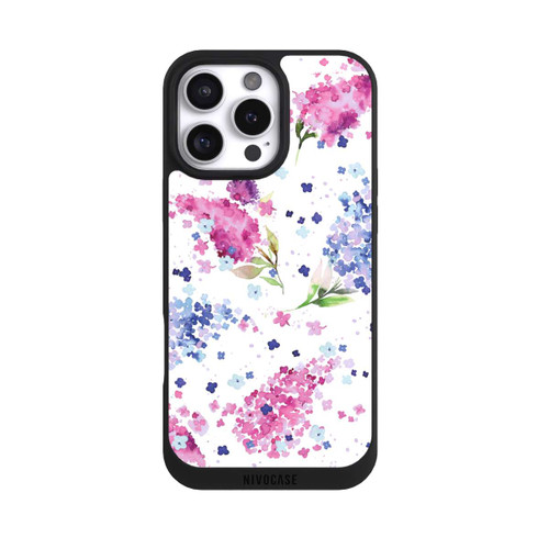 Apple iPhone 16 Pro Max NIVOpure Hortensias Floraux Lilas Rose
