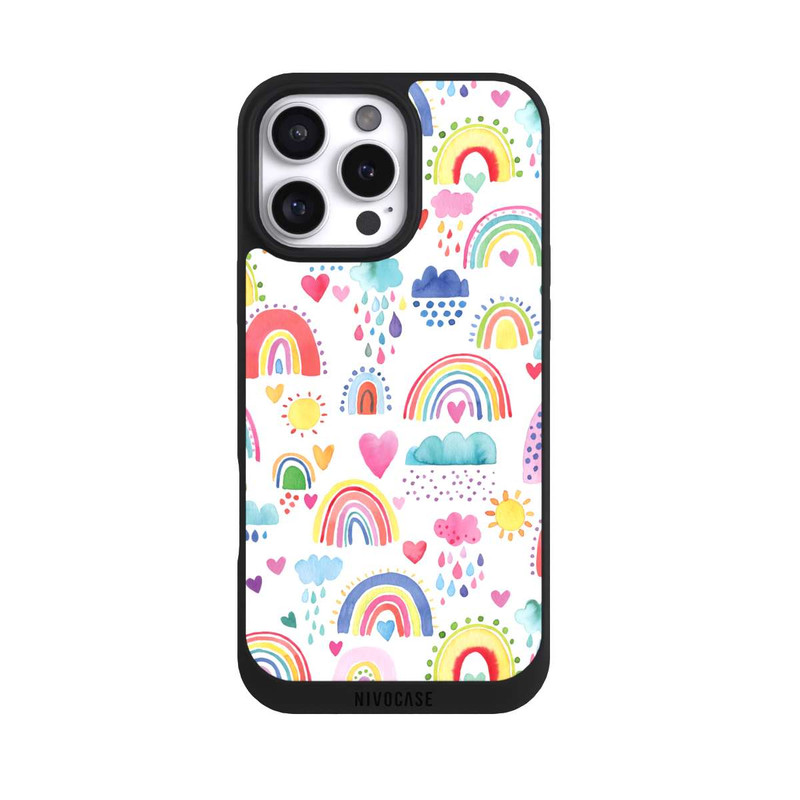 iPhone 16 Pro Max NIVOpure Lovely Rainbows Multi Rouge