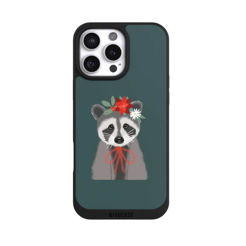 iPhone 16 Pro Max NIVOpure weihnachtlicher Waschbär