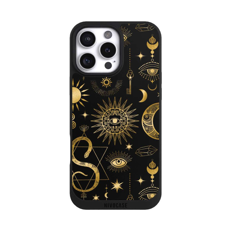 iPhone 16 Pro Max NIVOpure Soleil et Lune Célestes Steampunk