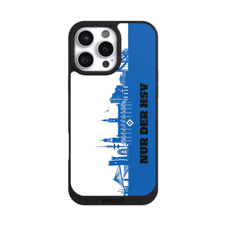 iPhone 16 Pro Max NIVOpure HSV Skyline Blau Weiß
