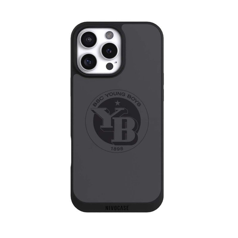 iPhone 16 Pro Max NIVOpure BSC YB Logo Gris