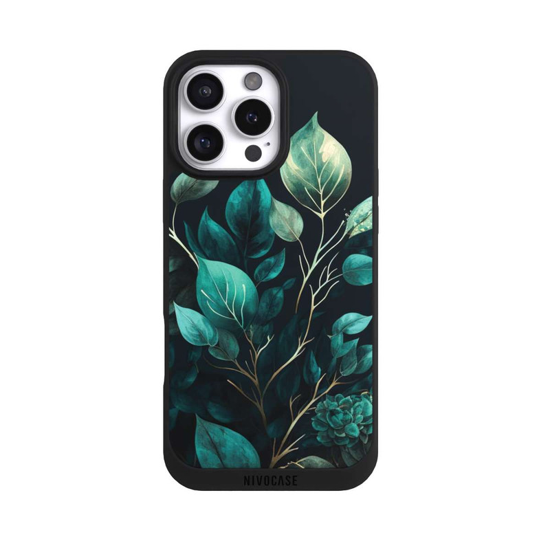 iPhone 16 Pro Max NIVOpure Eukalyptus dunkler Hintergrund