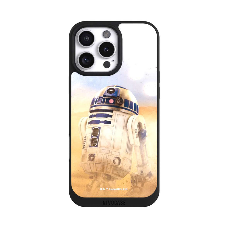 iPhone 16 Pro Max NIVOpure R2D2 dans le désert