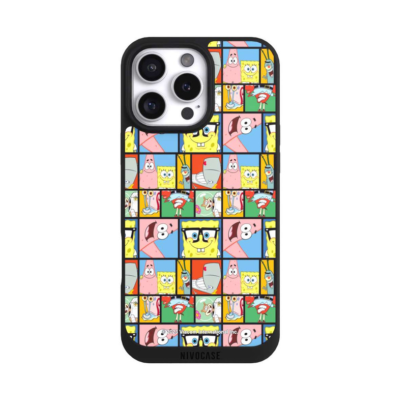 iPhone 16 Pro Max NIVOpure Motif de mémoire des amis de Bob l'éponge
