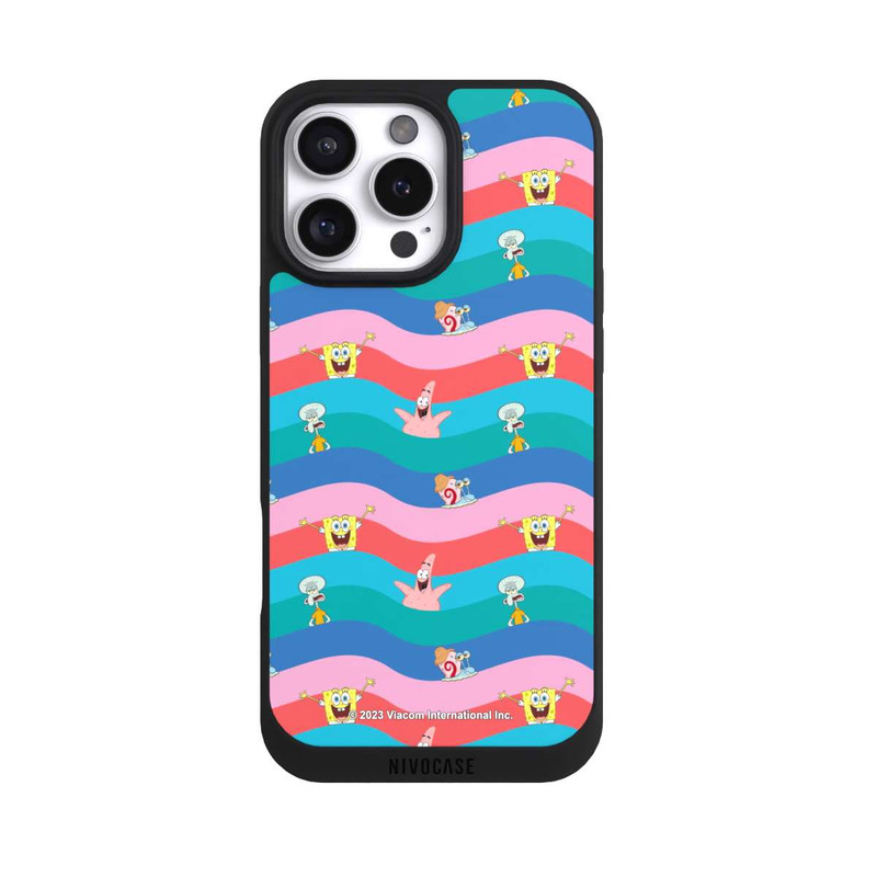 iPhone 16 Pro Max NIVOpure Spongebob Friends Colorful Waves