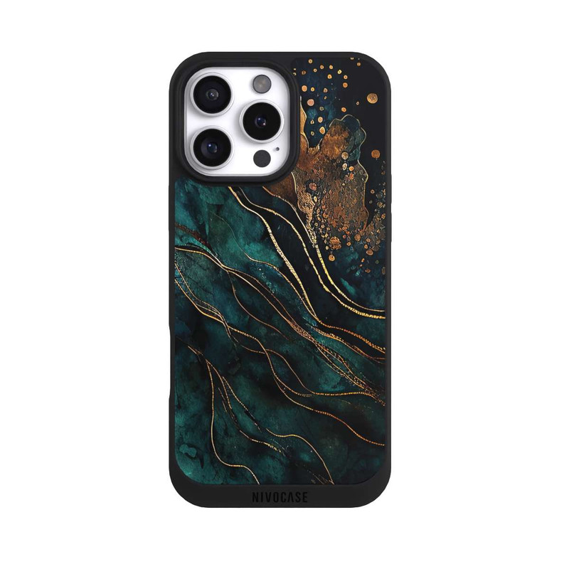 iPhone 16 Pro Max NIVOpure Gold und Grün