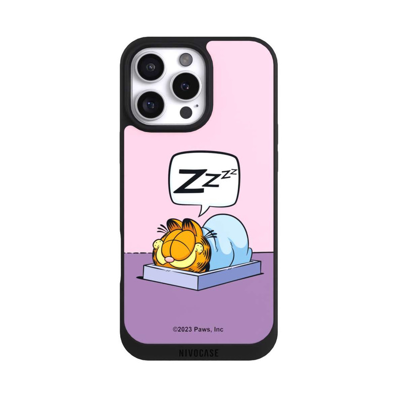 iPhone 16 Pro Max NIVOpure Garfield Attaque de sieste rose