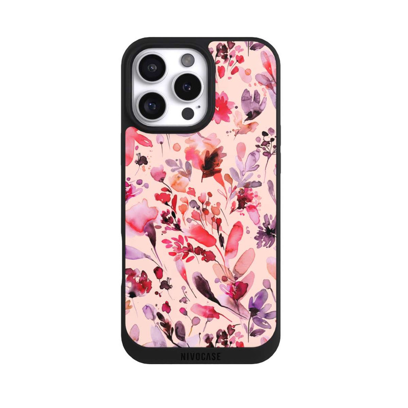 iPhone 16 Pro Max NIVOpure Künstlerische Blumen Viva Magenta