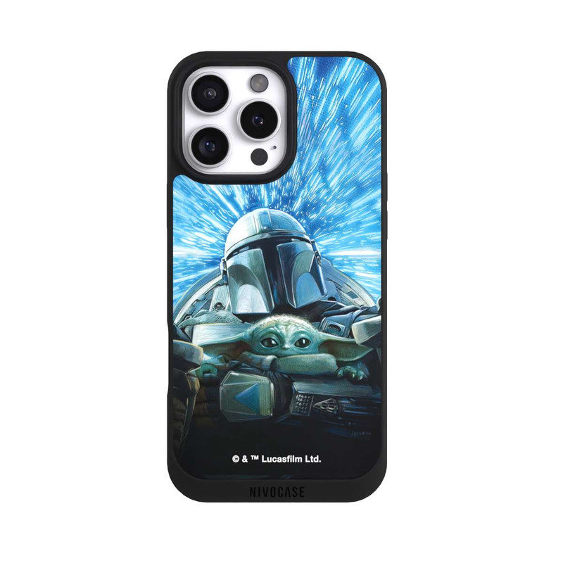 iPhone 16 Pro Max NIVOpure Grogu et Mando Flying Blue
