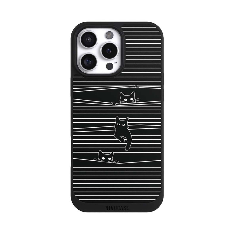 iPhone 16 Pro Max NIVOpure Cats Peeping