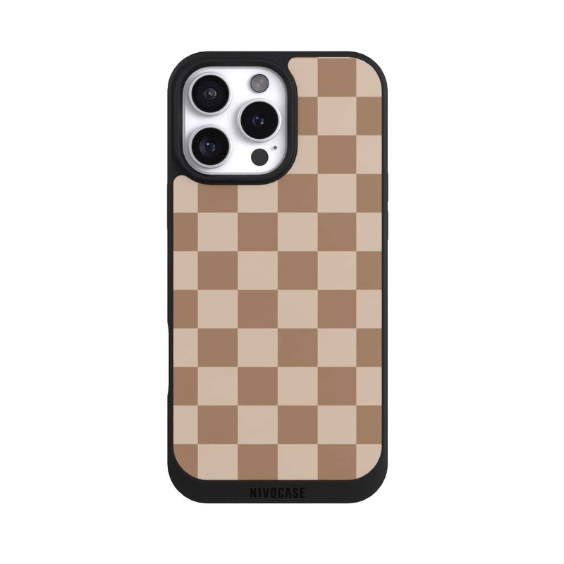 iPhone 16 Pro Max NIVOpure Carreaux marron