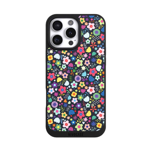 Apple iPhone 16 Pro Max NIVOpure Psychedelic Flowers Multi Black
