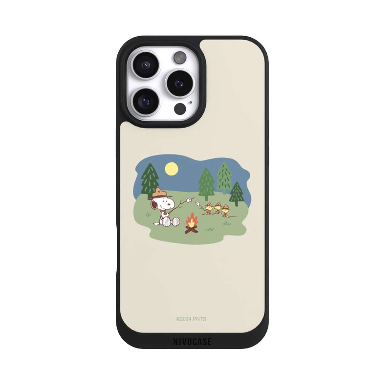 iPhone 16 Pro Max NIVOpure Snoopy Lagerfeuer