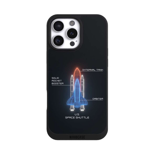 Apple iPhone 16 Pro Max NIVOpure Space Shuttle Wireframe