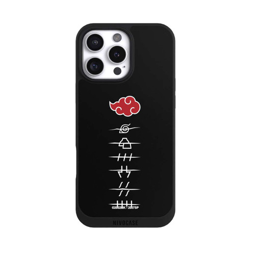 Apple iPhone 16 Pro Max NIVOpure Akatsuki Mitglieder Symbole Schwarz