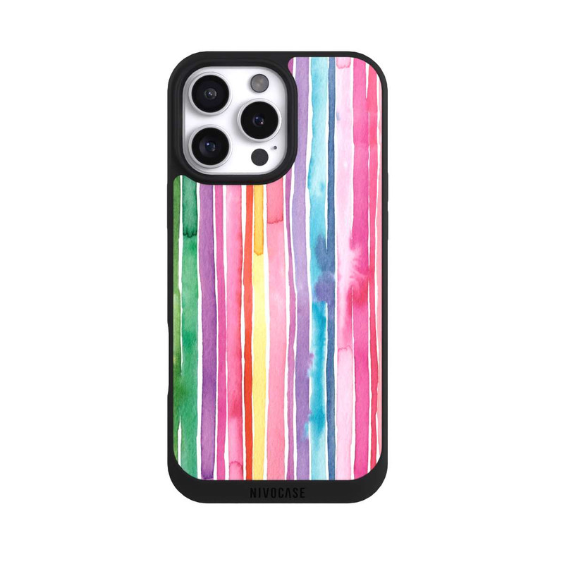 iPhone 16 Pro Max NIVOpure Camouflage Regenbogenstreifen