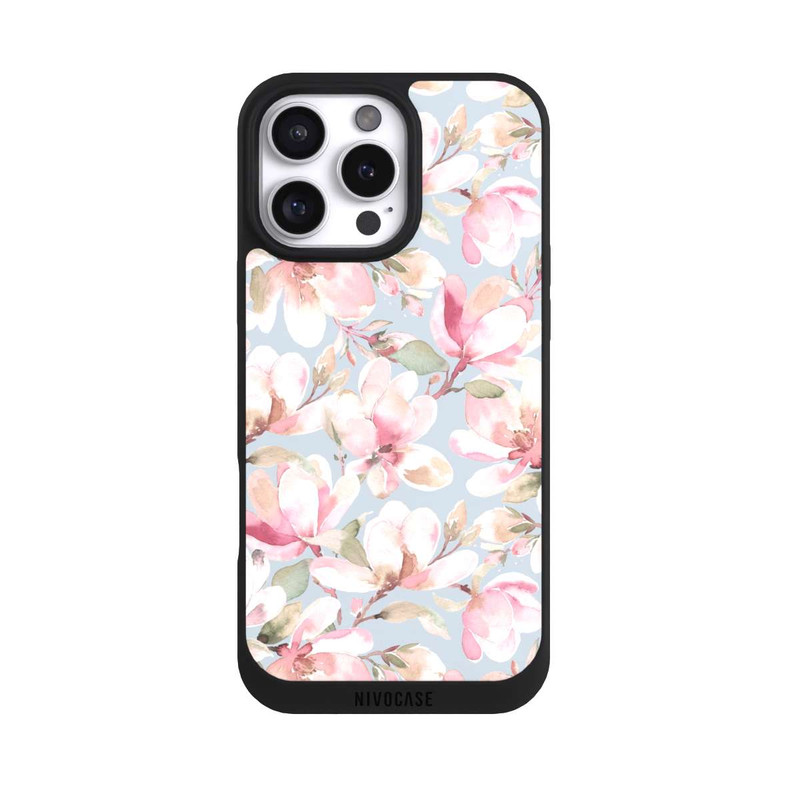iPhone 16 Pro Max NIVOpure Magnolien Blumen Pastellrosa