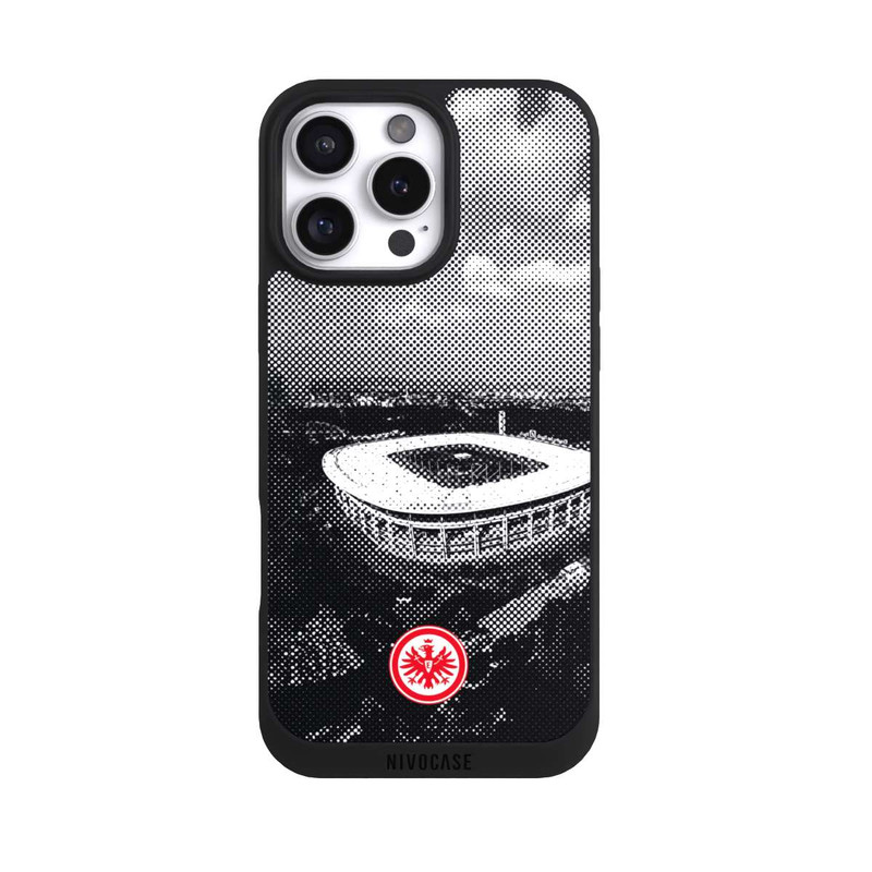 iPhone 16 Pro Max NIVOpure SGE Stadion Schwarz Weiß
