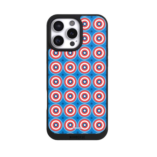 Apple iPhone 16 Pro Max NIVOpure Captain American Shield Pattern