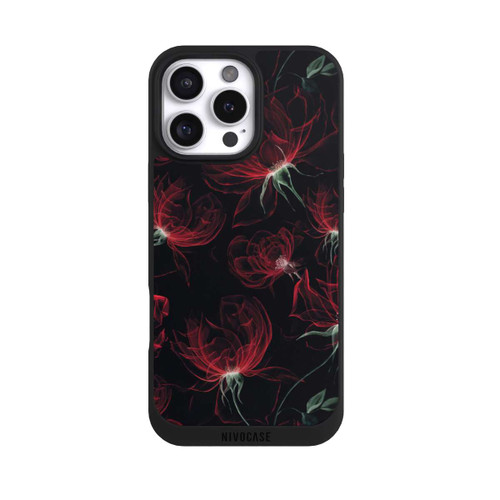 Apple iPhone 16 Pro Max NIVOpure Tapete mit roten Blumen