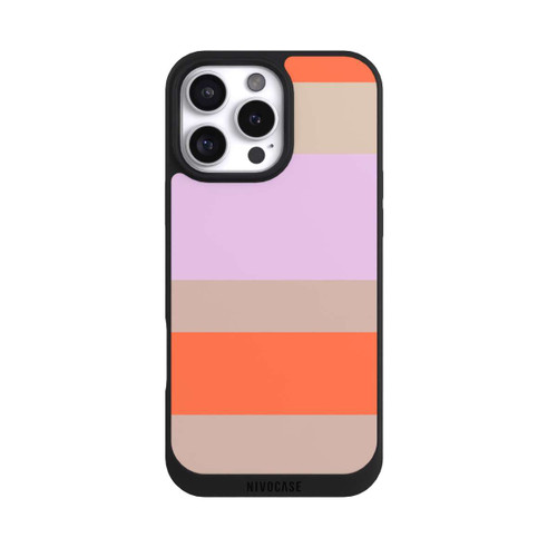 Apple iPhone 16 Pro Max NIVOpure Moca Lila Orange Stripes