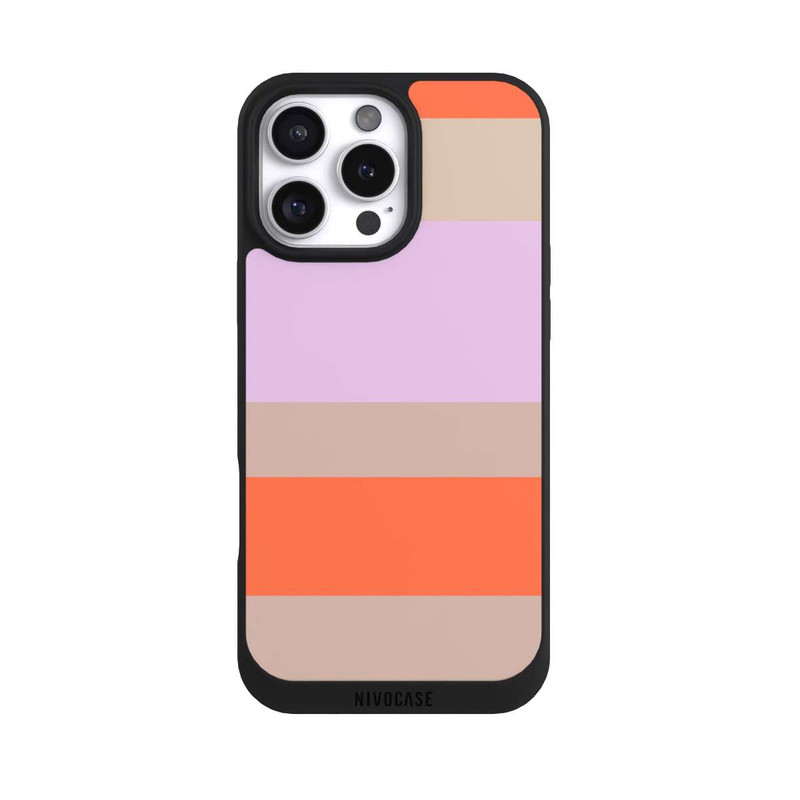 iPhone 16 Pro Max NIVOpure Moca Lila Orange Stripes