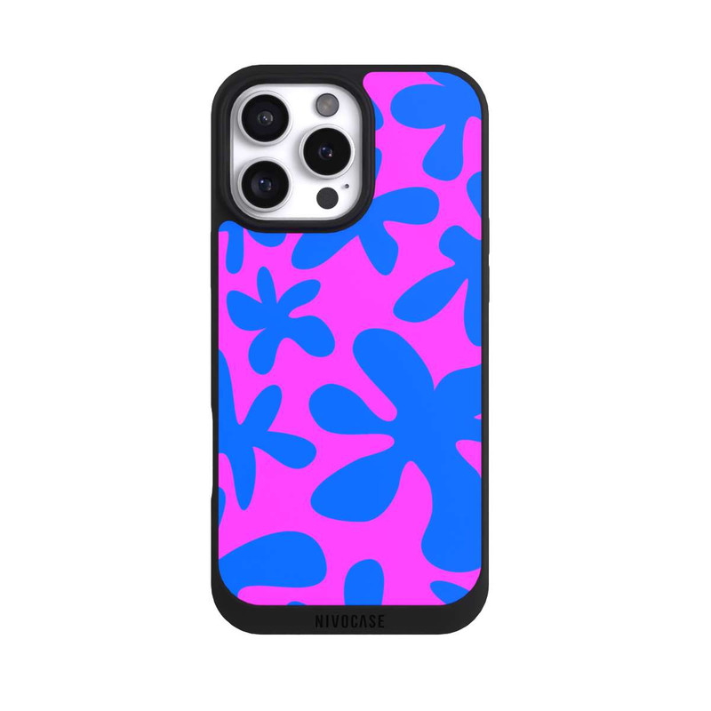 iPhone 16 Pro Max NIVOpure Dopamin Flowers Blue