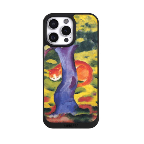 Apple iPhone 16 Pro Max NIVOpure Cat Behind Tree by Franz Marc