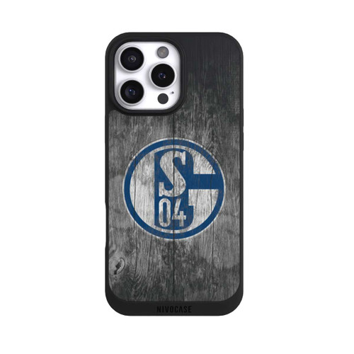 Apple iPhone 16 Pro Max NIVOpure Schalke 04 Holz Look