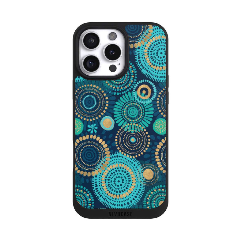 iPhone 16 Pro Max NIVOpure Blockprint India Teal Gold