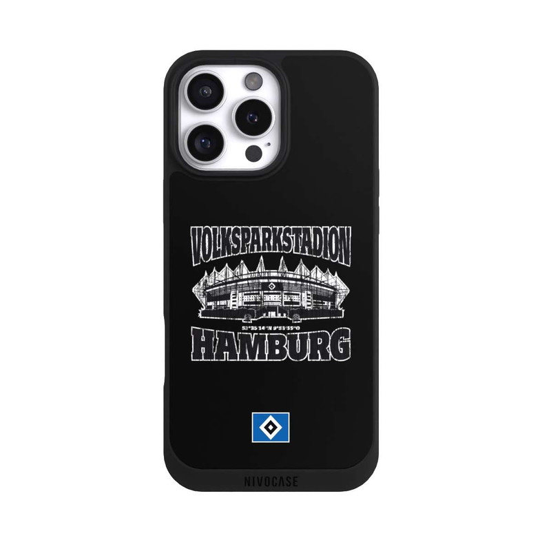 iPhone 16 Pro Max NIVOpure HSV Volksparkstadion Schwarz