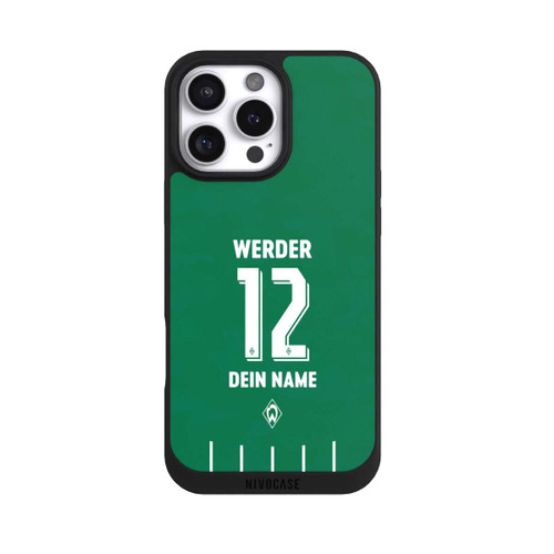 Apple iPhone 16 Pro Max NIVOpure Werder Bremen Trikot Personalisierbar 25-26