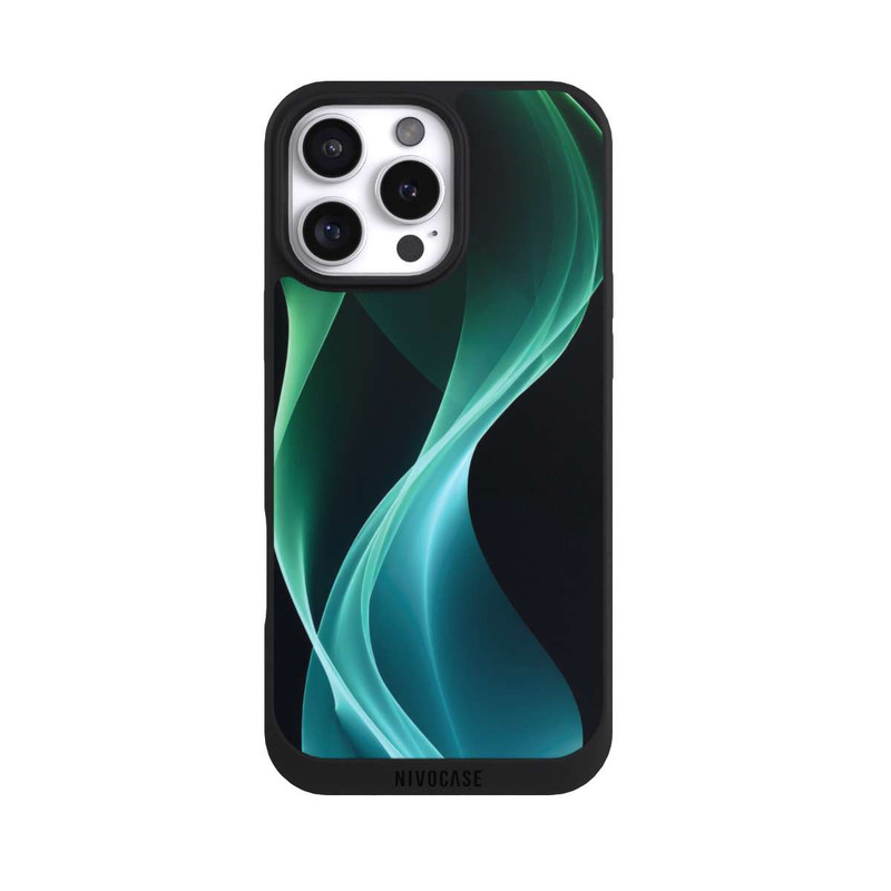 iPhone 16 Pro Max NIVOpure Green Modern Background