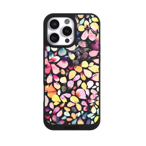 Apple iPhone 16 Pro Max NIVOpure Eucalyptus Watercolor Leaves Black