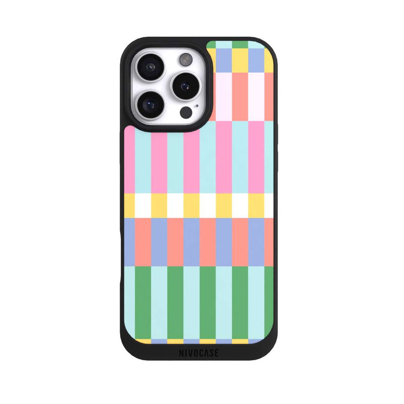 iPhone 16 Pro Max NIVOpure Checked Theme Pastel