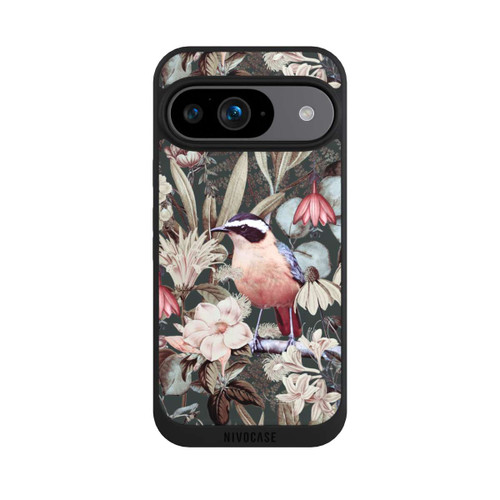 Google Pixel 9 NIVOpure Orange Bird in Vintage Flower Pattern