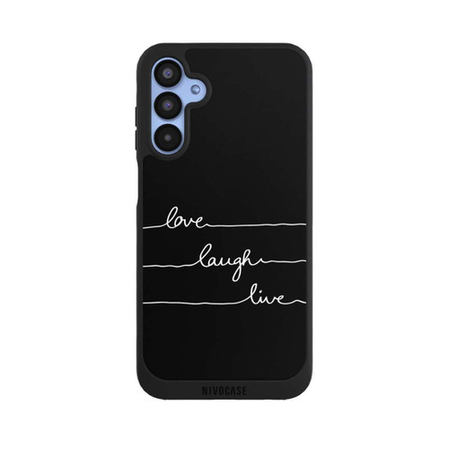 Samsung Galaxy A15 5G NIVOpure Love Laugh Live blanc/noir