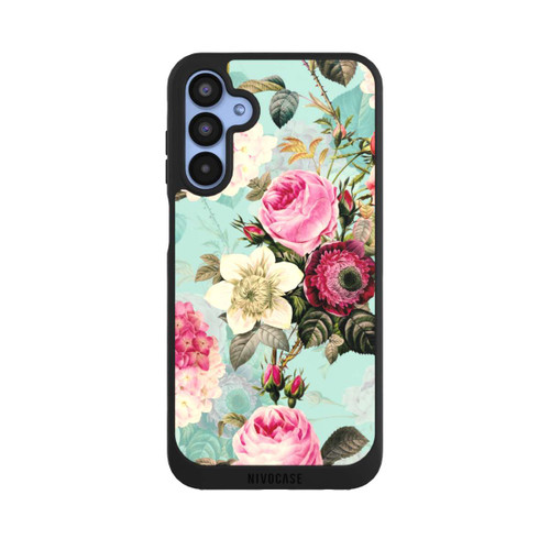 Samsung Galaxy A15 5G NIVOpure Türkisfarbene Rosentapete