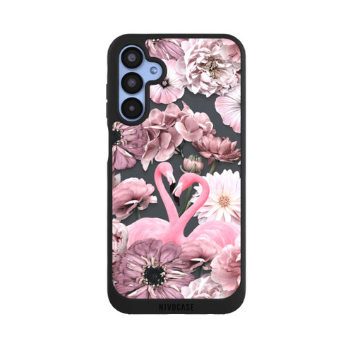 Samsung Galaxy A15 5G NIVOpure Flamants roses en motif de fleurs