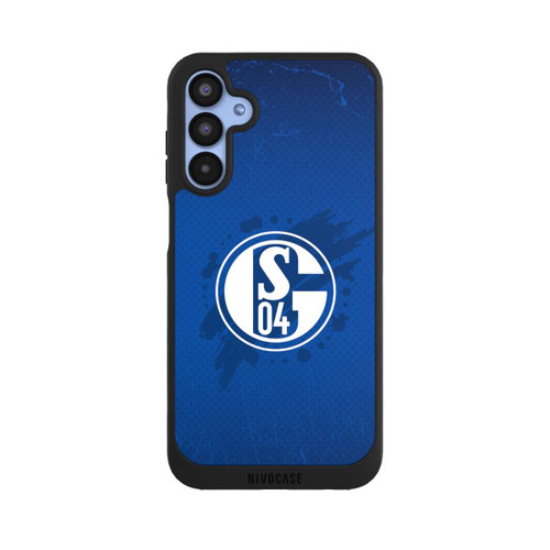 Samsung Galaxy A15 5G NIVOpure Schalke 04 Farbe Fleck Blau
