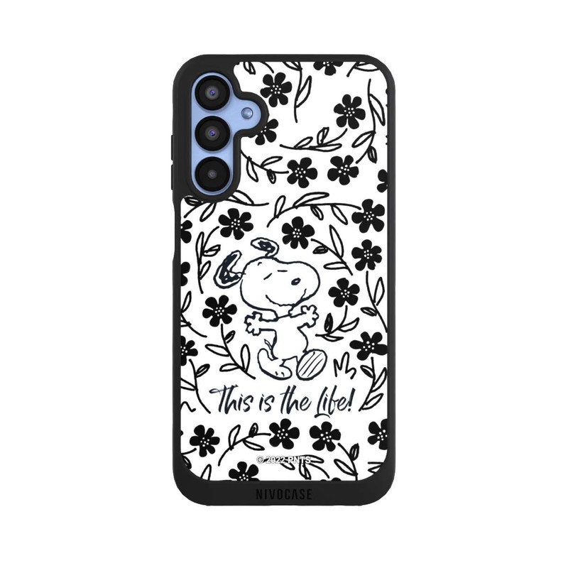 Galaxy A15 5G NIVOpure Snoopy This Is The Life Noir & Blanc